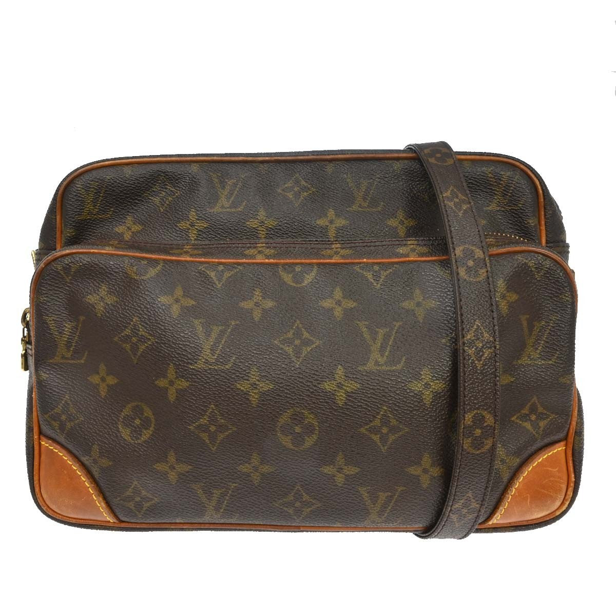 Louis Vuitton Nil Messenger Bag Monogram Canvas Brown Canvas Shoulder Bag Bag (   )