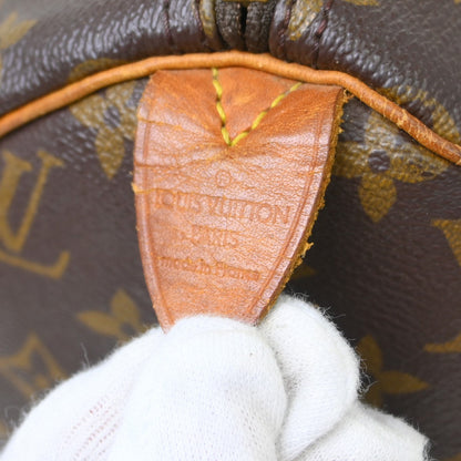 Louis Vuitton Speedy Handbag Monogram Canvas Brown Canvas Handbag (   )