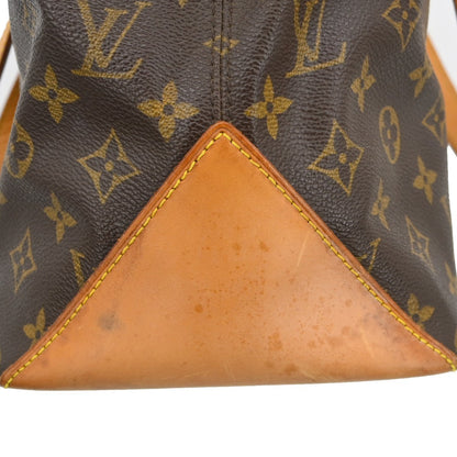 Louis Vuitton Cabas Mezzo Monogram Canvas Brown Canvas Tote Bag Bag (   )