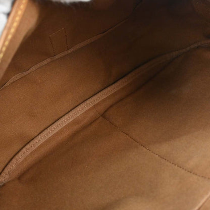 Louis Vuitton Saumur Handbag Monogram Canvas Brown Canvas Shoulder Bag Bag (   )