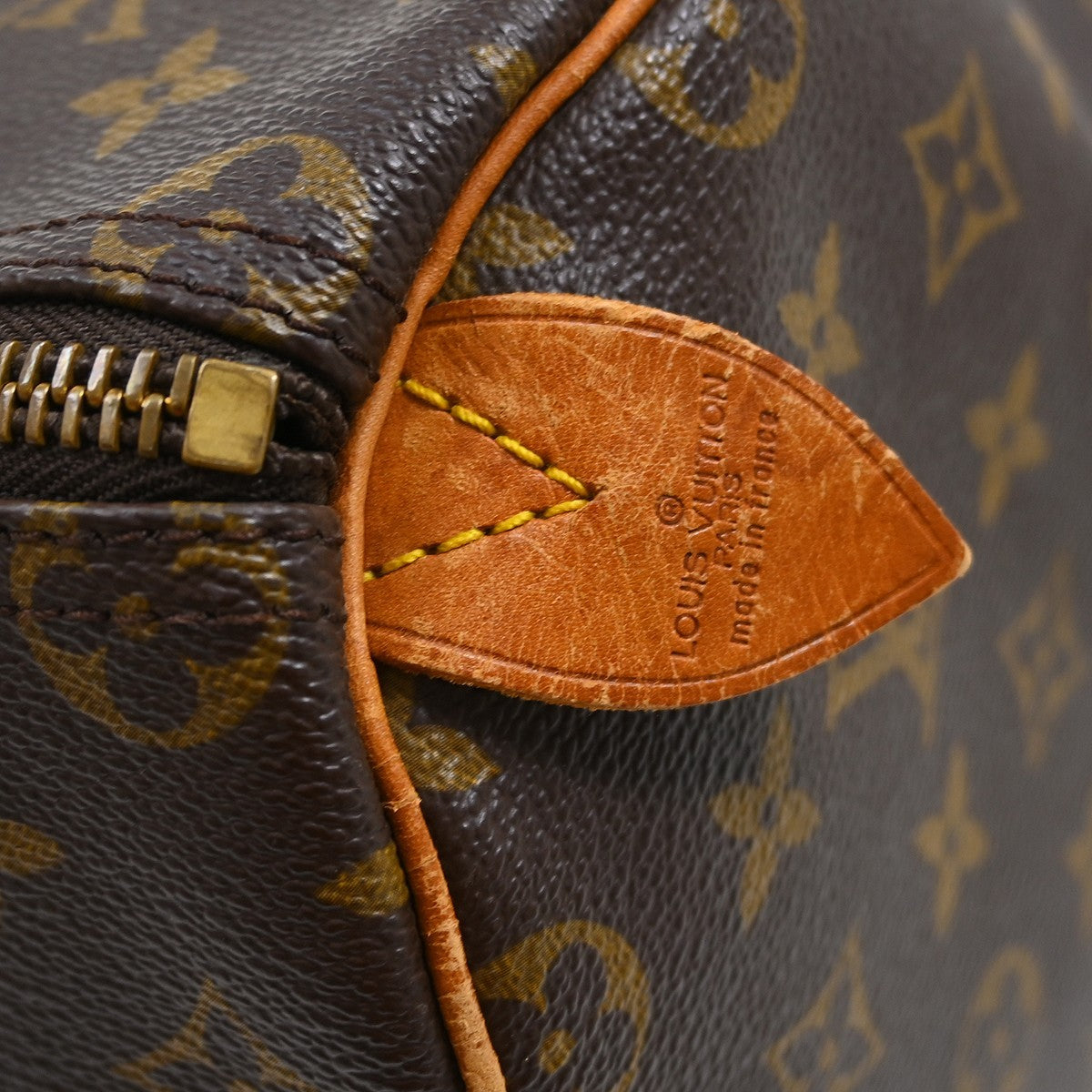 Louis Vuitton Keepall Bag Monogram Canvas Brown Canvas Travel Bag Bag (   )