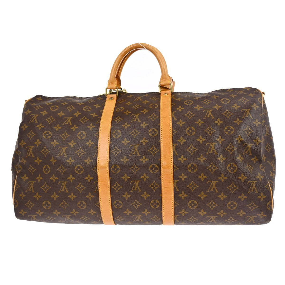 Louis Vuitton Keepall Bandouliere Bag Monogram Canvas Brown Canvas Travel Bag Bag (   )