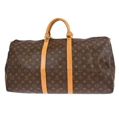 Louis Vuitton Keepall Bandouliere Bag Monogram Canvas Brown Canvas Travel Bag Bag (   )