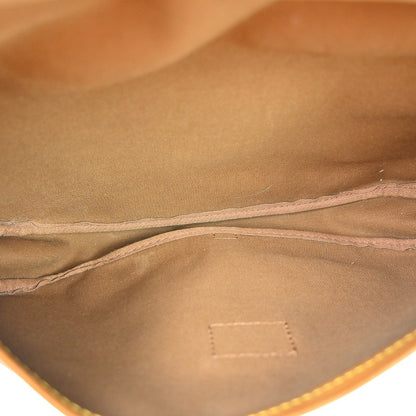 Louis Vuitton Saumur Handbag Monogram Canvas Brown Canvas Shoulder Bag Bag (   )