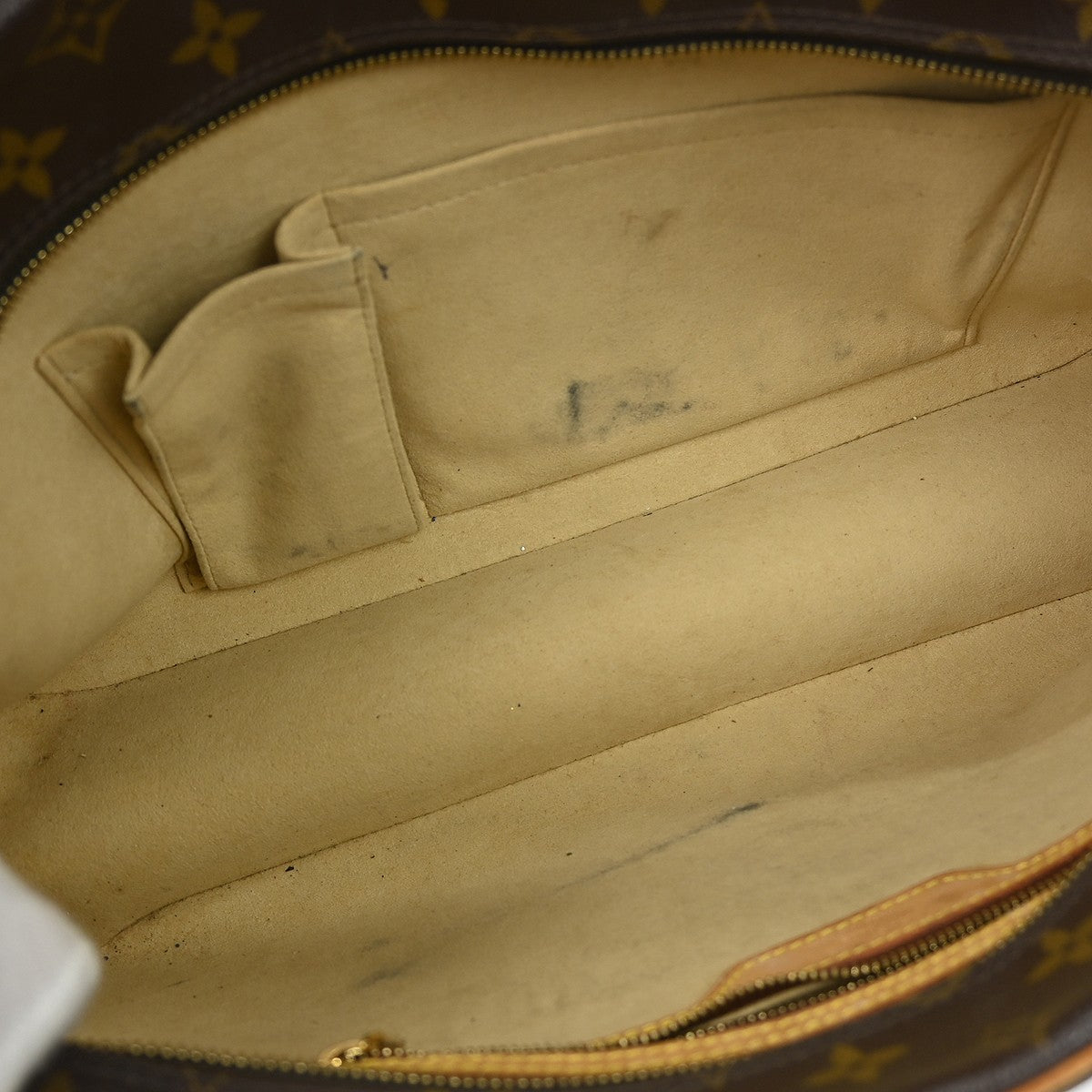 Louis Vuitton Cite Handbag Monogram Canvas Brown Canvas Shoulder Bag Bag (   )