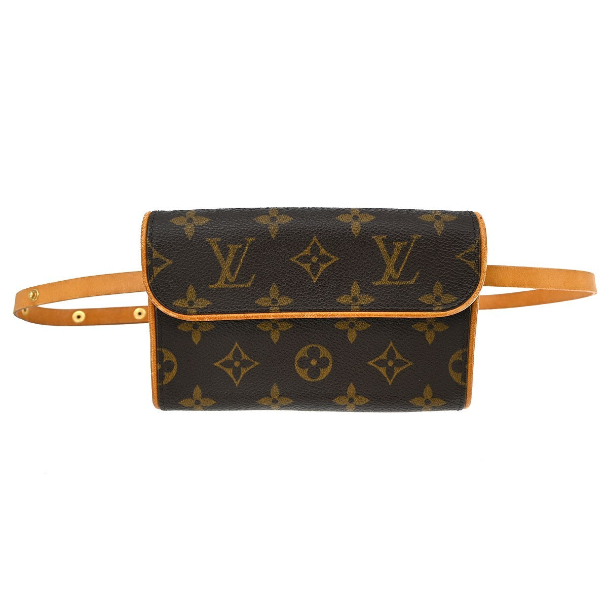 Louis Vuitton Florentine Waist Bag Monogram Canvas Brown Canvas Clutche & Pouche Bag (   )