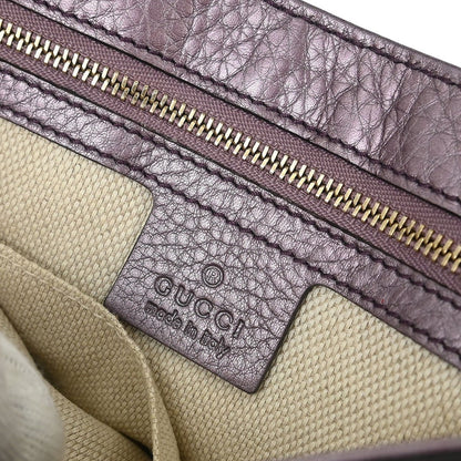Gucci Soho Chain Crossbody Bag Leather Purple Leather Shoulder Bag Bag (   )