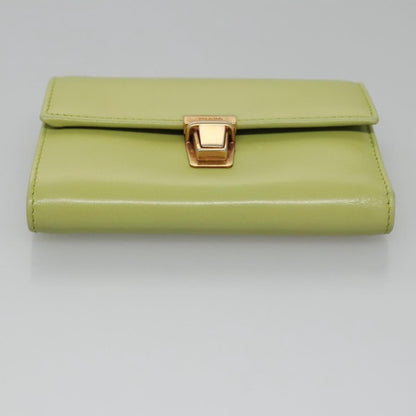 Prada Wallet Green Leather Wallets Accessory (   )
