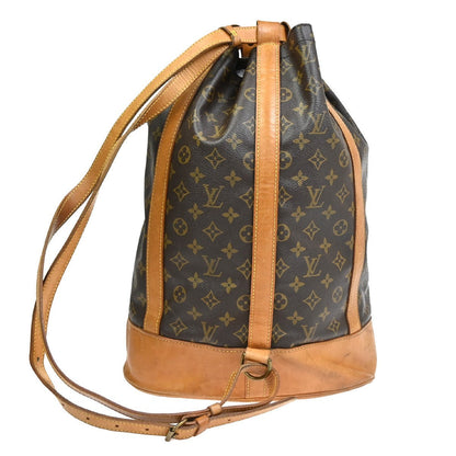 Louis Vuitton Randonnee Backpack Monogram Canvas Brown Canvas Backpack Bag (   )