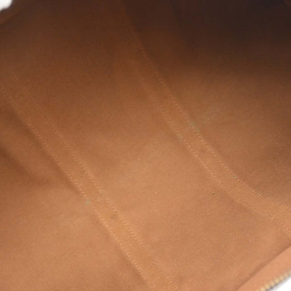Louis Vuitton Keepall Bag Monogram Canvas Brown Canvas Travel Bag Bag (   )