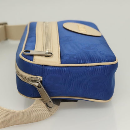 Gucci Off The Grid Belt Bag Gg Econyl Blue Canvas Shoulder Bag Bag (   )