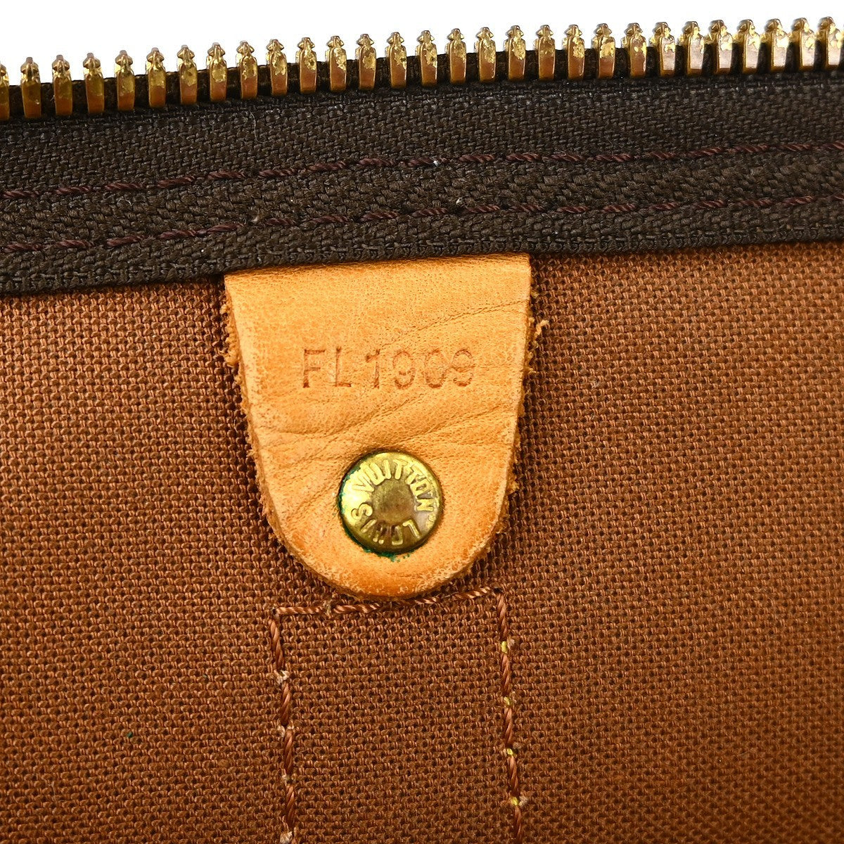 Louis Vuitton Keepall Bag Monogram Canvas Brown Canvas Travel Bag Bag (   )