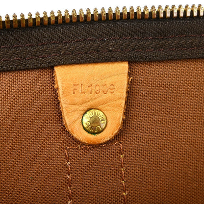 Louis Vuitton Keepall Bag Monogram Canvas Brown Canvas Travel Bag Bag (   )