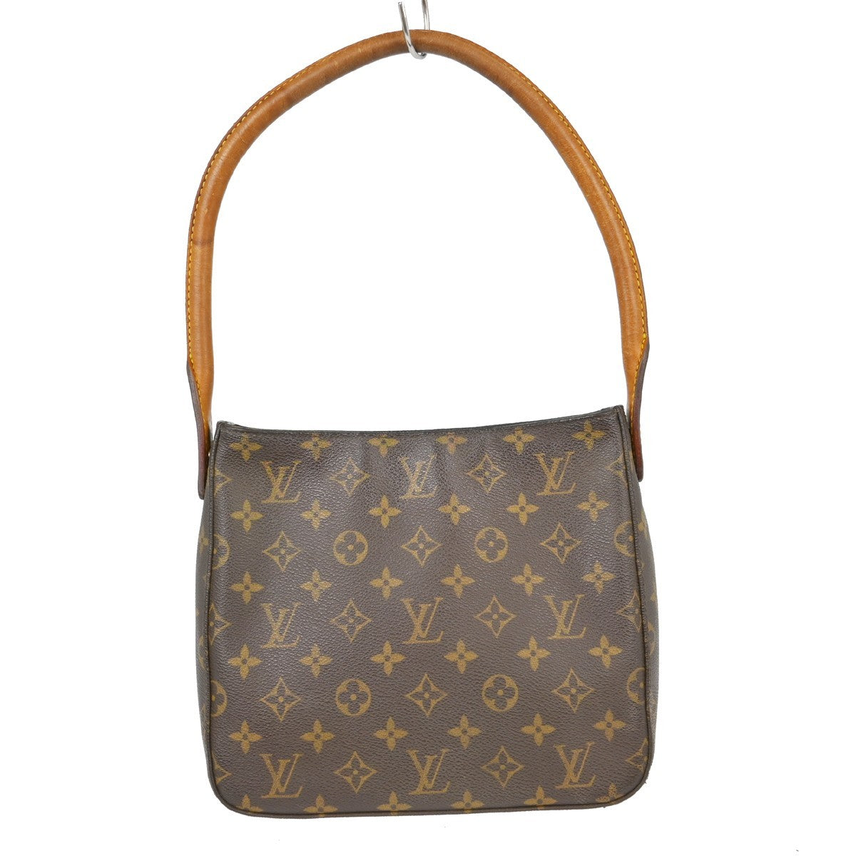 Louis Vuitton Monogram Looping Handbag Monogram Canvas Brown Canvas Shoulder Bag Bag (   )