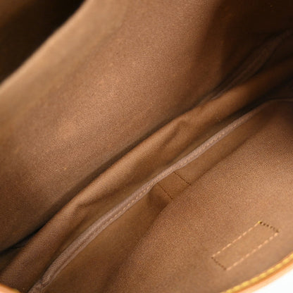 Louis Vuitton Saumur Handbag Monogram Canvas Brown Canvas Travel Bag Bag (   )