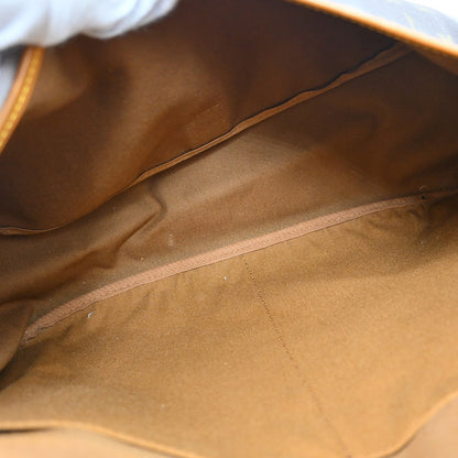 Louis Vuitton Saumur Handbag Monogram Canvas Brown Canvas Shoulder Bag Bag (   )