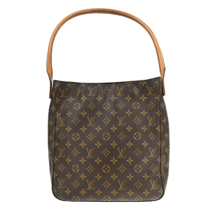 Louis Vuitton Monogram Looping Handbag Monogram Canvas Brown Canvas Shoulder Bag Bag (   )