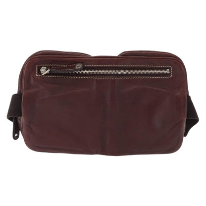 Gucci Belt Bag Leather Burgundy Leather Shoulder Bag Bag (   )