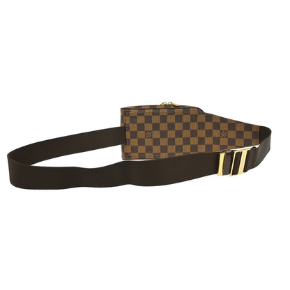 Louis Vuitton Geronimos Waist Bag Damier Brown Canvas Shoulder Bag Bag (   )