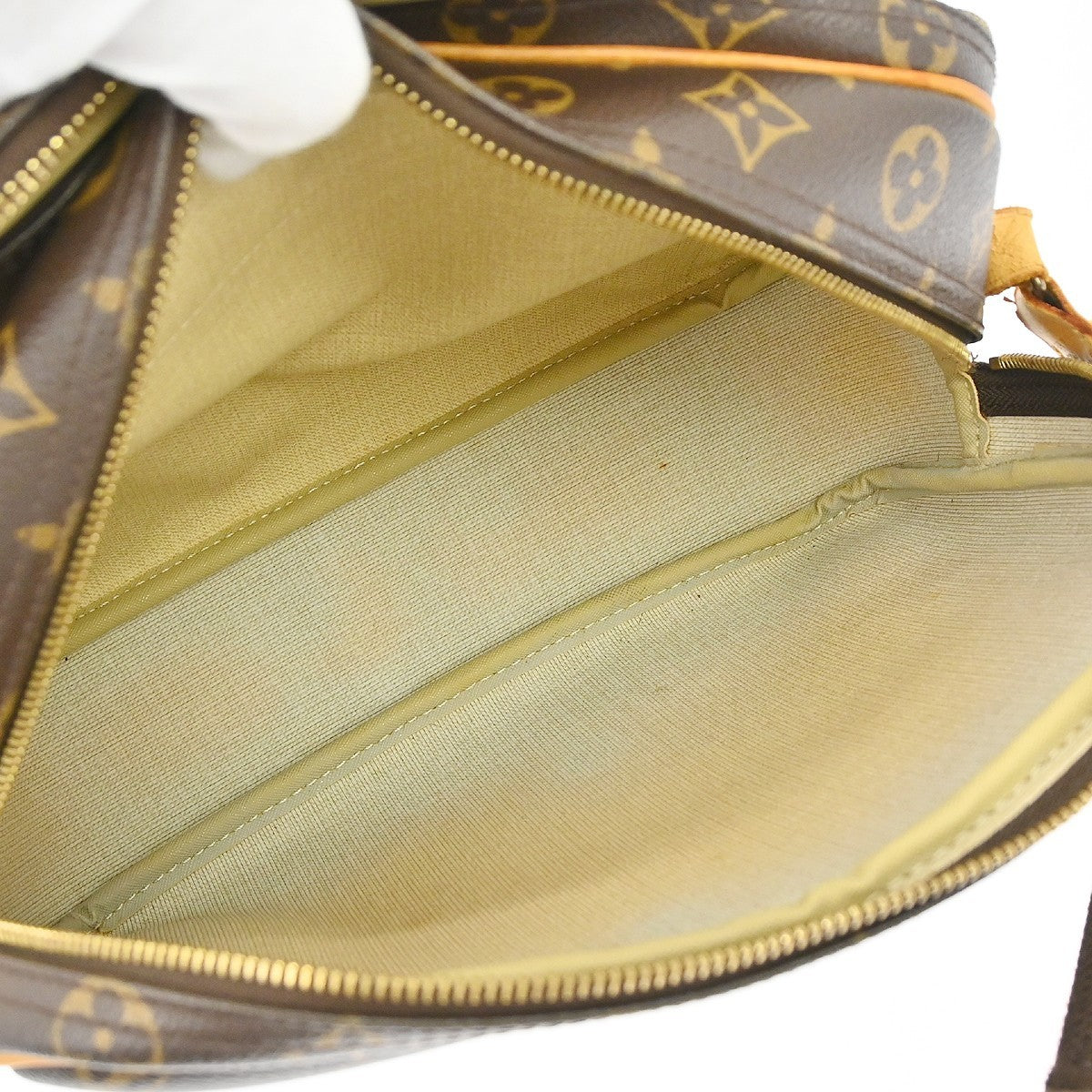 Louis Vuitton Reporter Bag Monogram Canvas Brown Canvas Shoulder Bag Bag (   )
