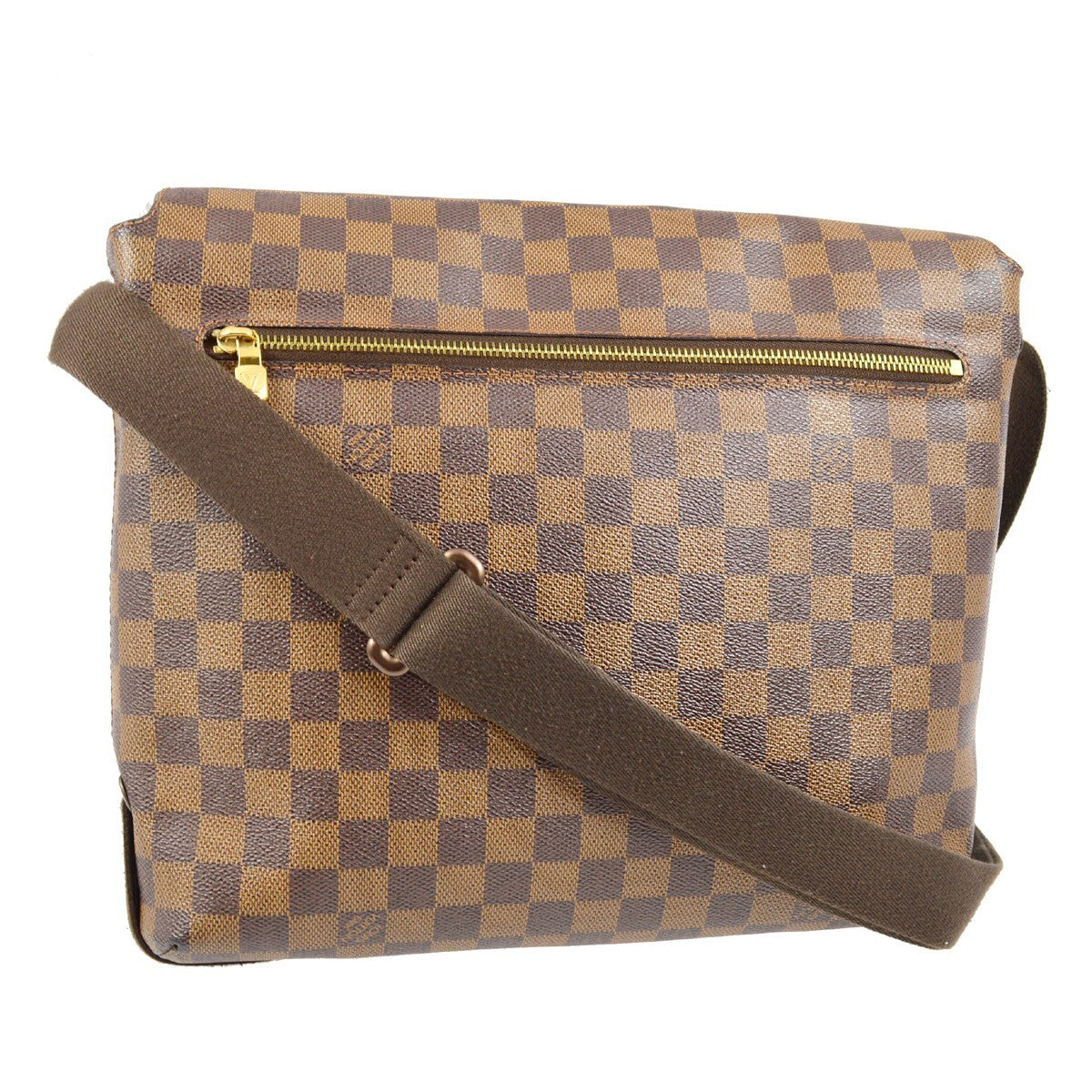 Louis Vuitton Brooklyn Handbag Damier Brown Canvas Shoulder Bag Bag (   )