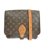 Louis Vuitton Cartouchiere Handbag Monogram Canvas Brown Canvas Shoulder Bag Bag (   )