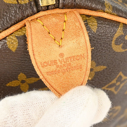 Louis Vuitton Keepall Bag Monogram Canvas Brown Canvas Travel Bag Bag (   )