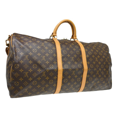 Louis Vuitton Keepall Bandouliere Bag Monogram Canvas Brown Canvas Travel Bag Bag (   )