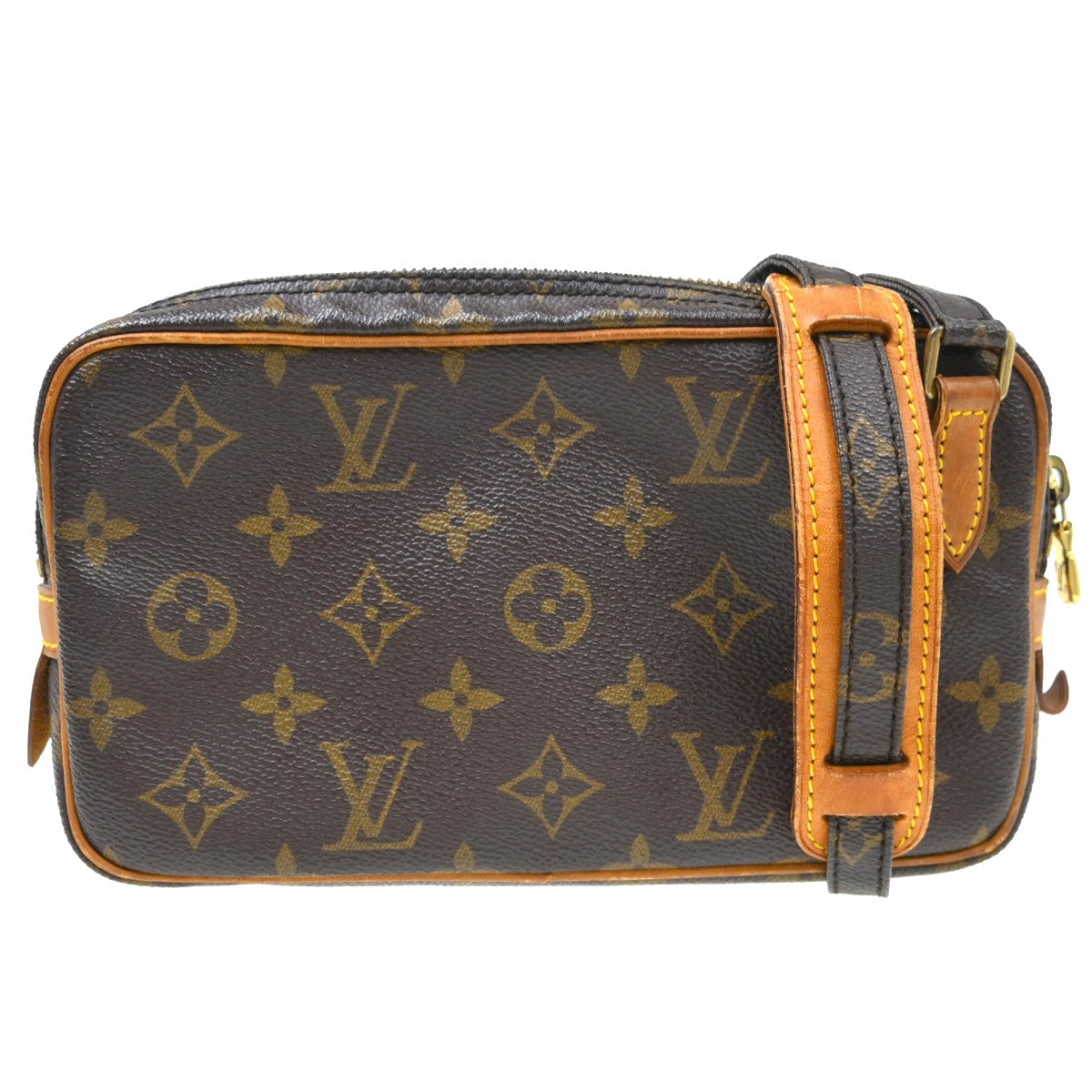 Louis Vuitton Pochette Marly Bandouliere Bag Monogram Canvas Brown Canvas Shoulder Bag Bag (   )