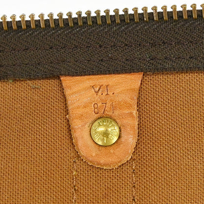 Louis Vuitton Keepall Bag Monogram Canvas Brown Canvas Travel Bag Bag (   )