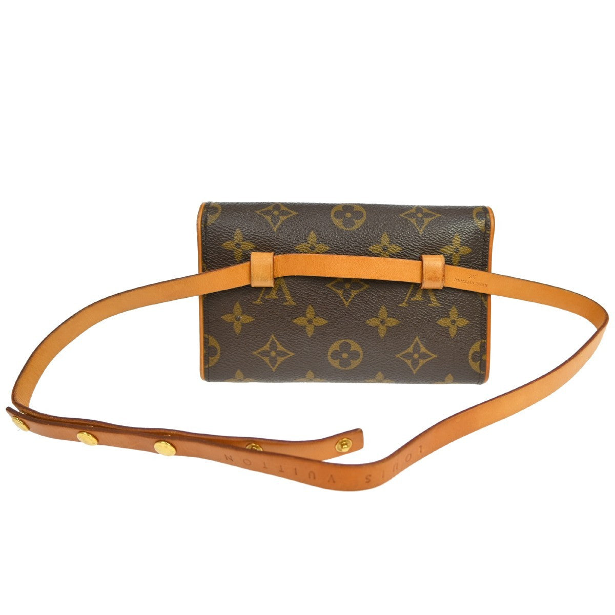 Louis Vuitton Florentine Waist Bag Monogram Canvas Brown Canvas Clutche & Pouche Bag (   )