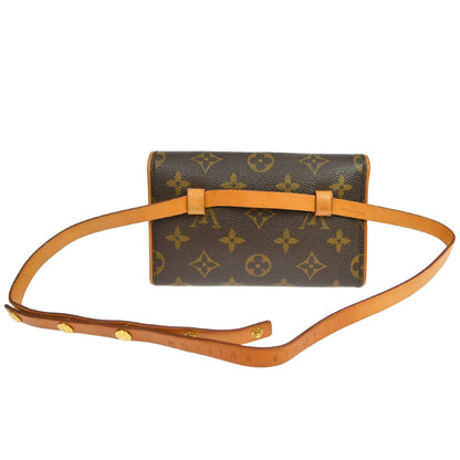 Louis Vuitton Florentine Waist Bag Monogram Canvas Brown Canvas Clutche & Pouche Bag (   )