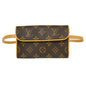 Louis Vuitton Florentine Waist Bag Monogram Canvas Brown Canvas Clutche & Pouche Bag (   )