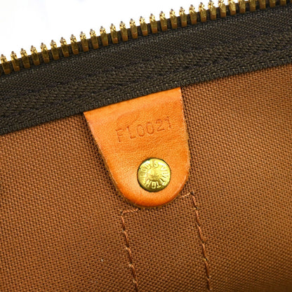 Louis Vuitton Keepall Bag Monogram Canvas Brown Canvas Travel Bag Bag (   )