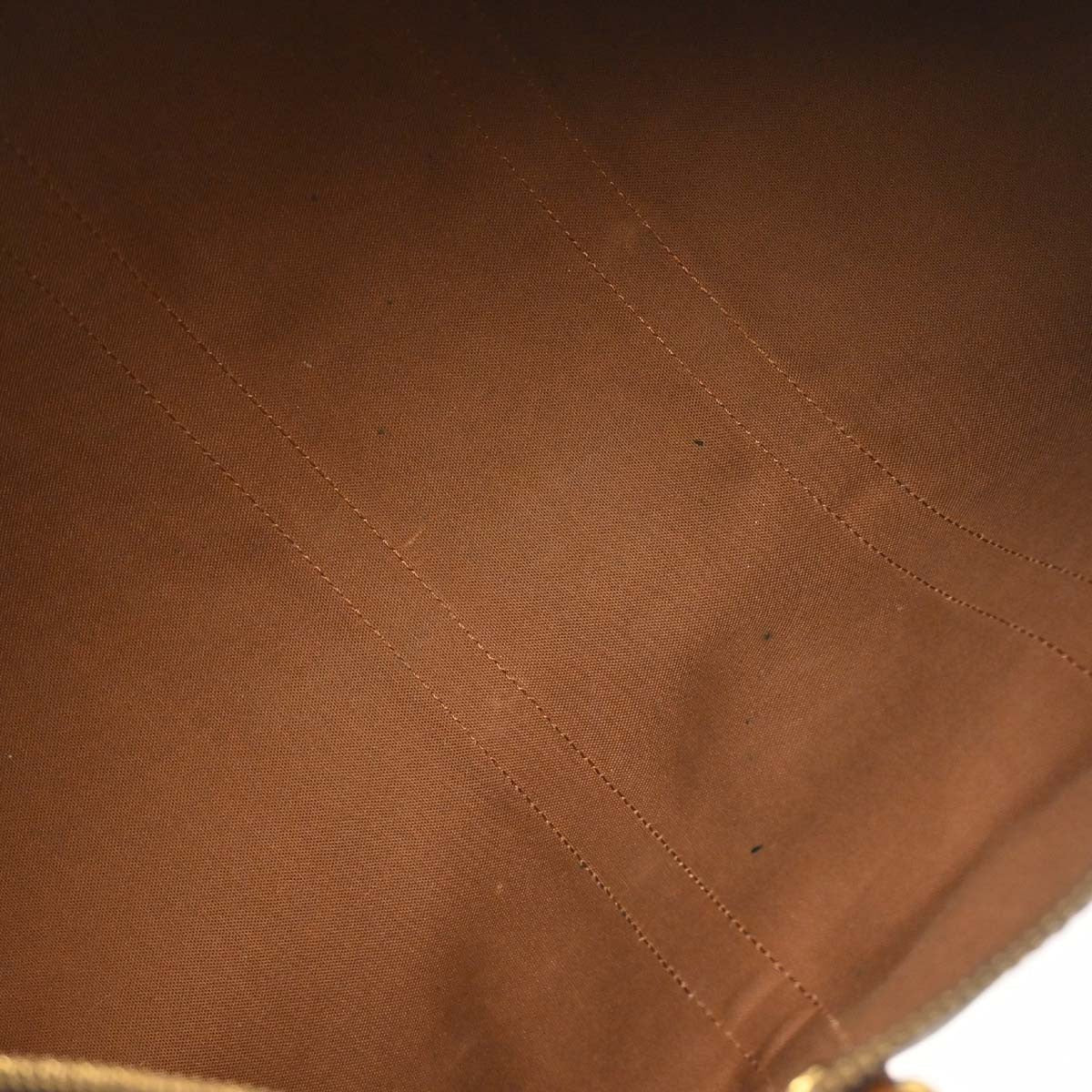 Louis Vuitton Keepall Bag Monogram Canvas Brown Canvas Travel Bag Bag (   )