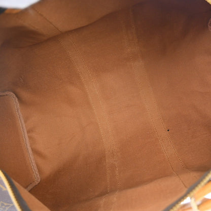 Louis Vuitton Keepall Bag Monogram Canvas Brown Canvas Travel Bag Bag (   )