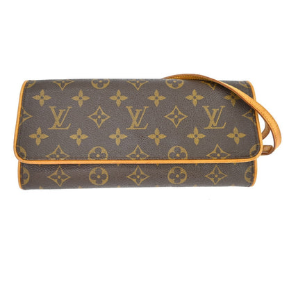 Louis Vuitton Twin Handbag Monogram Canvas Brown Canvas Clutche & Pouche Bag (   )