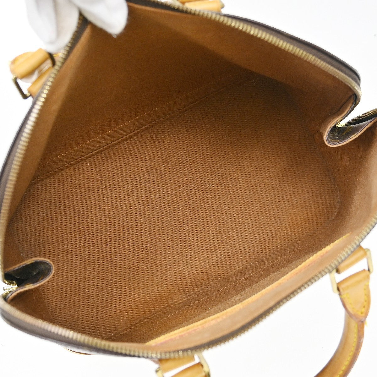 Louis Vuitton Alma Handbag Monogram Canvas Brown Canvas Handbag (   )