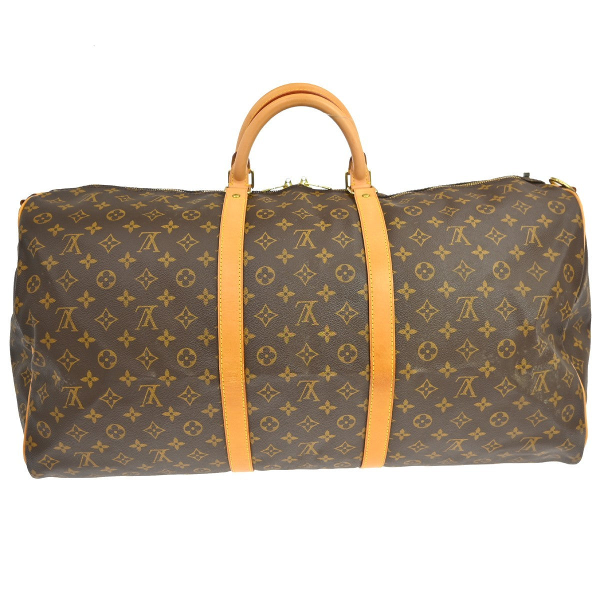 Louis Vuitton Keepall Bandouliere Bag Monogram Canvas Brown Canvas Travel Bag Bag (   )