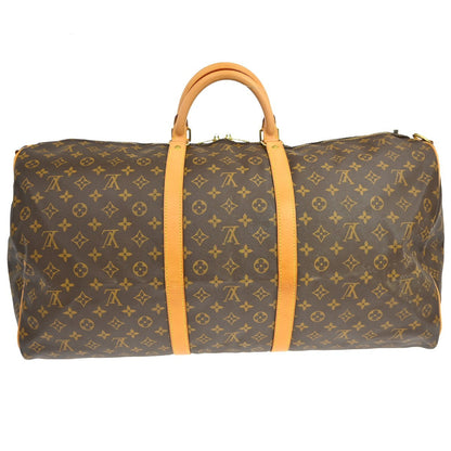 Louis Vuitton Keepall Bandouliere Bag Monogram Canvas Brown Canvas Travel Bag Bag (   )
