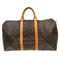 Louis Vuitton Keepall Bag Monogram Canvas Brown Canvas Travel Bag Bag (   )