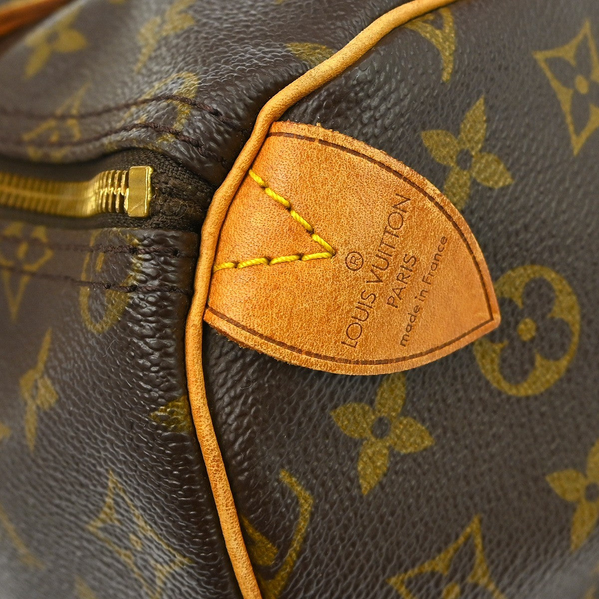 Louis Vuitton Speedy Handbag Monogram Canvas Brown Canvas Handbag (   )