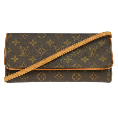 Louis Vuitton Twin Handbag Monogram Canvas Brown Canvas Clutche & Pouche Bag (   )