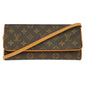 Louis Vuitton Twin Handbag Monogram Canvas Brown Canvas Clutche & Pouche Bag (   )