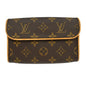 Louis Vuitton Florentine Waist Bag Monogram Canvas Brown Canvas Clutche & Pouche Bag (   )