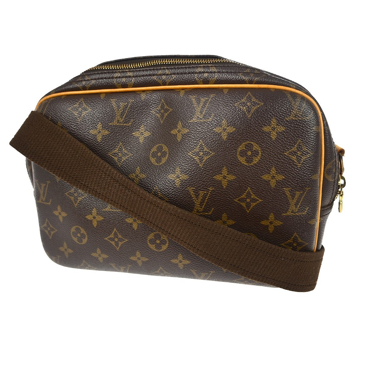Louis Vuitton Reporter Bag Monogram Canvas Brown Canvas Shoulder Bag Bag (   )