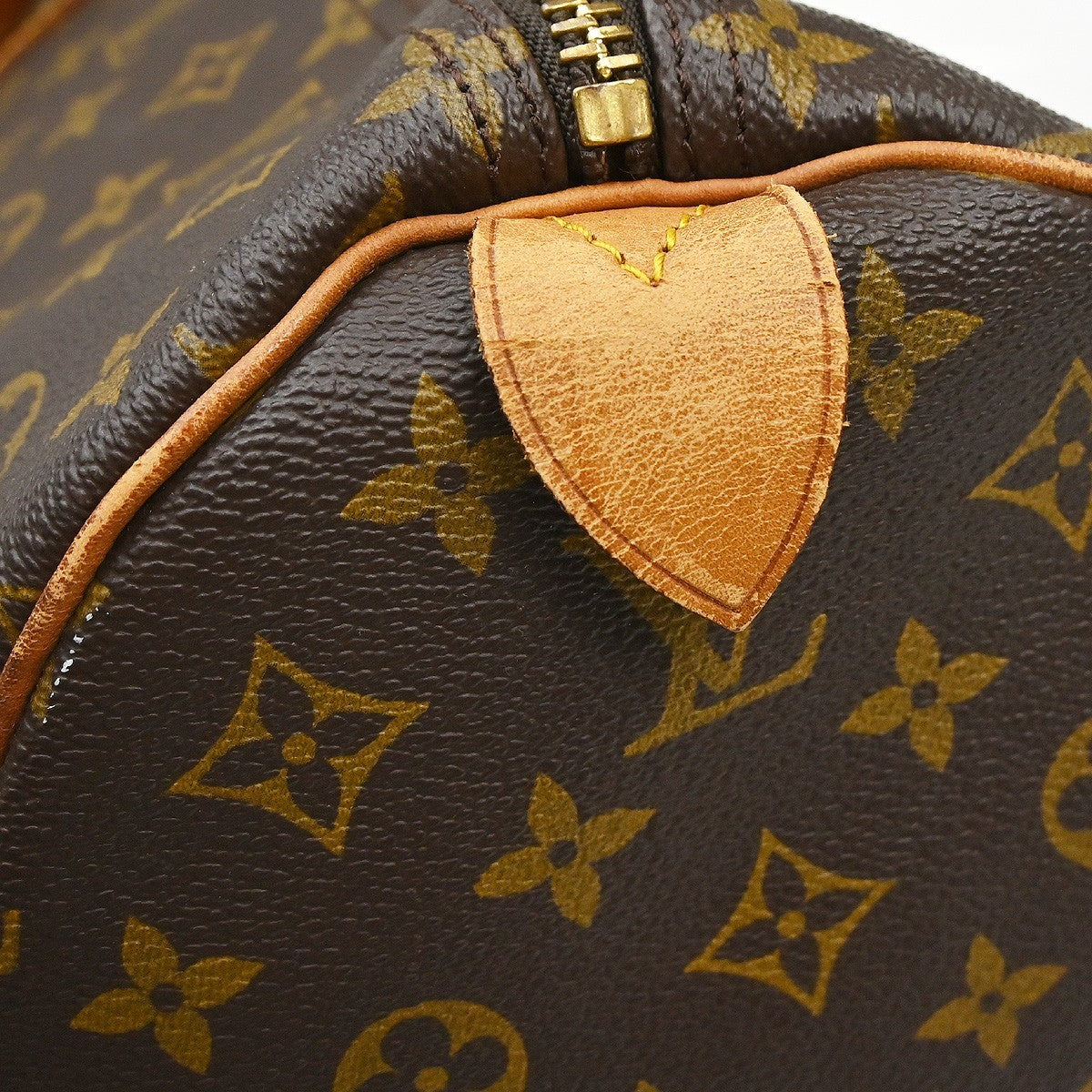 Louis Vuitton Keepall Bag Monogram Canvas Brown Canvas Travel Bag Bag (   )