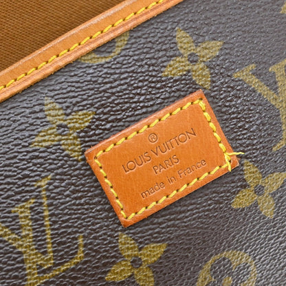 Louis Vuitton Saumur Handbag Monogram Canvas Brown Canvas Shoulder Bag Bag (   )