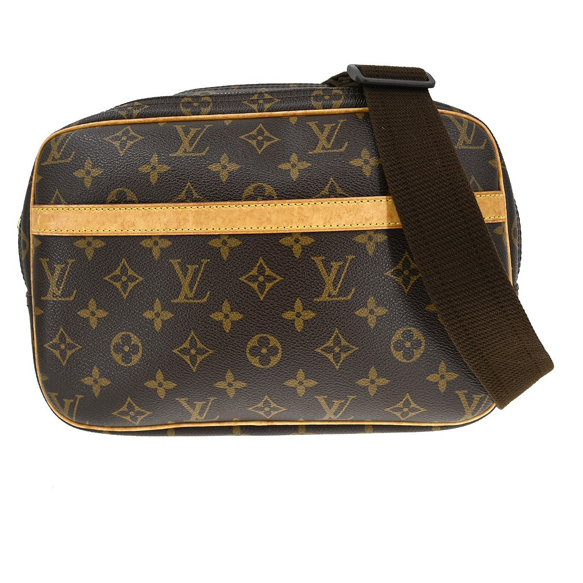 Louis Vuitton Reporter Bag Monogram Canvas Brown Canvas Shoulder Bag Bag (   )