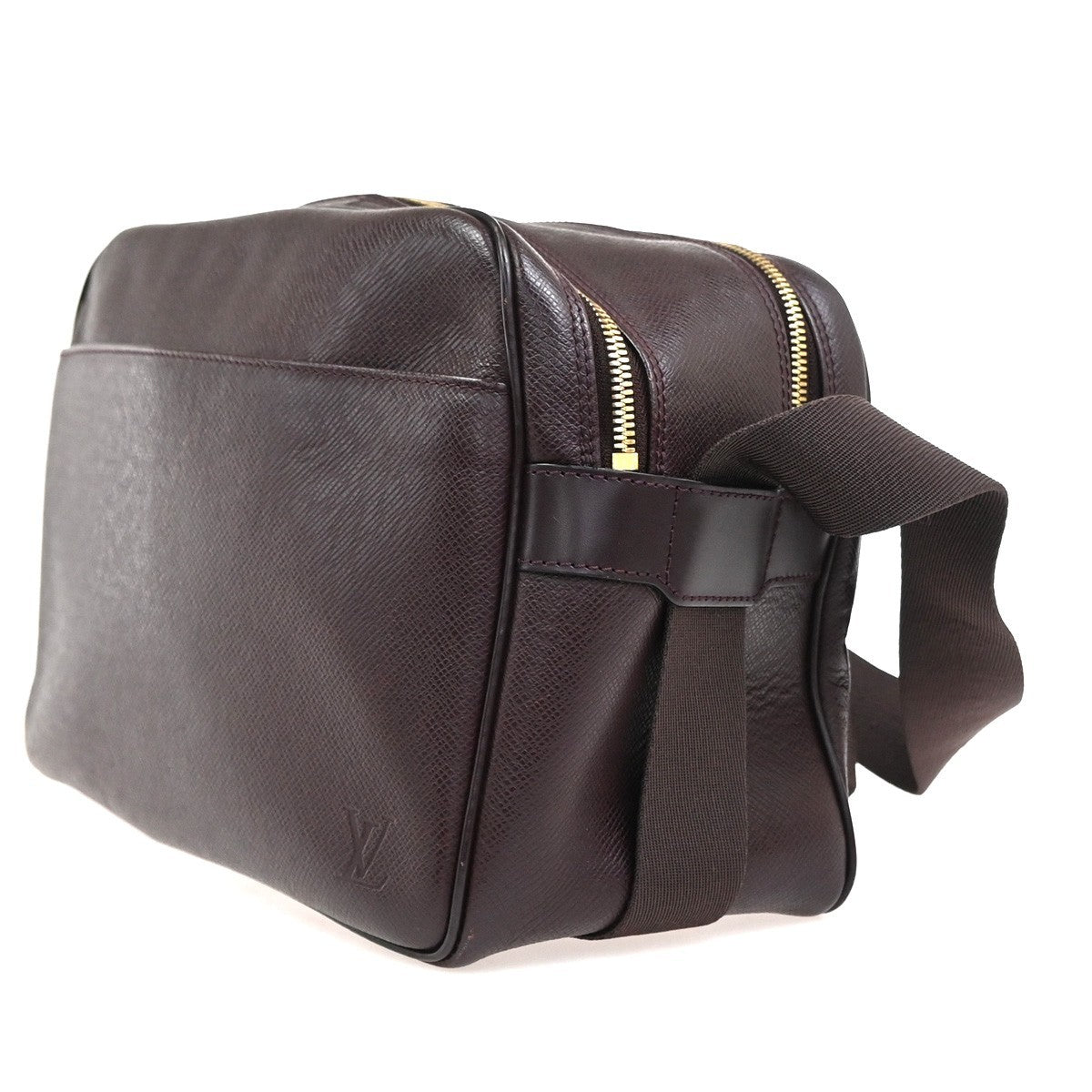 Louis Vuitton Reporter Bag Taiga Leather Brown Leather Shoulder Bag Bag (   )